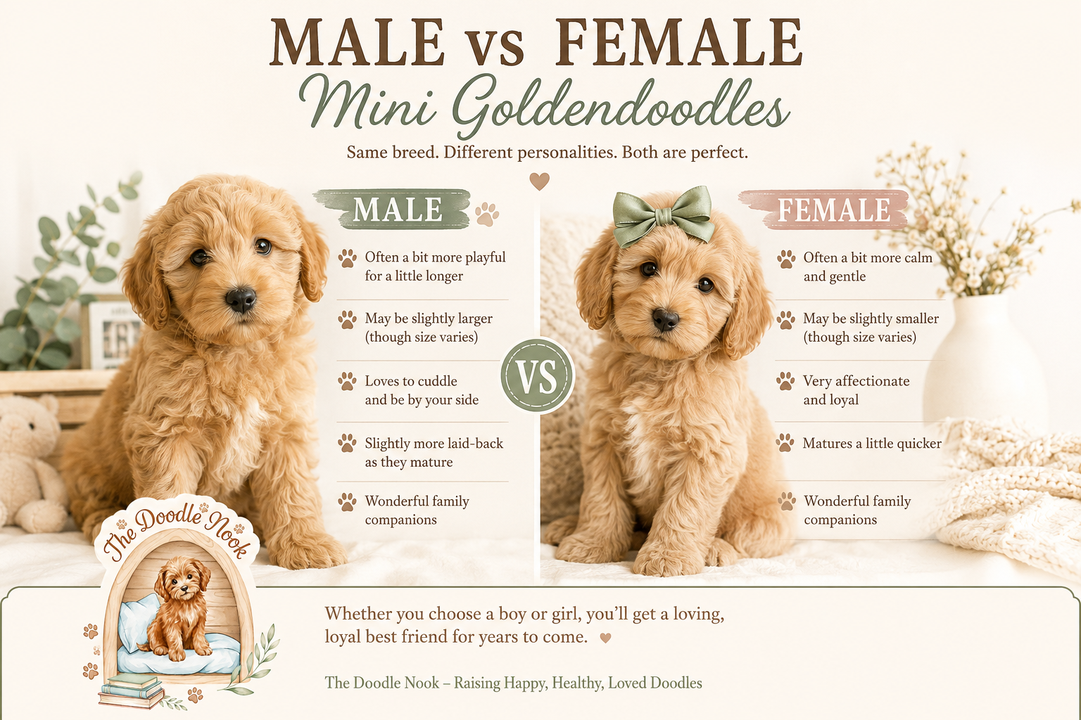 Female vs Male Goldendoodle Ohio